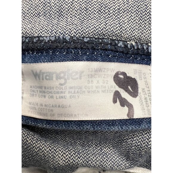 Wrangler 13MWZPW Cowboy Cut Medium Wash Denim Jeans Men's 38 X 32 - Picture 6 of 8